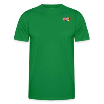 England Moldawien Flagge Herz - Männer Funktions-T-Shirt - Kelly Green - Vorne - AI Model Male 178 dark (178cm)