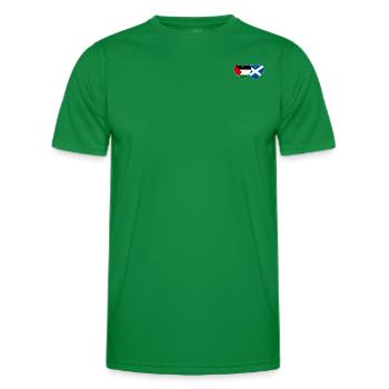 Palestine Ecosse drapeau coeur - T-shirt sport Homme - vert - Devant - AI Model Male 178 dark (178cm)
