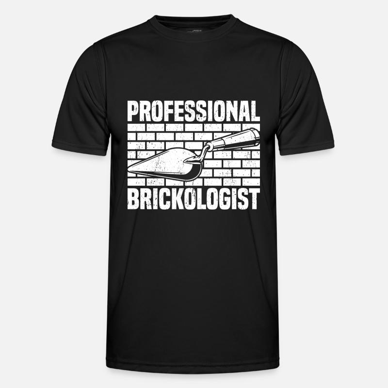 Bricklayer Brick Layer Brickmason Mason - Men's Functional T-Shirt - black