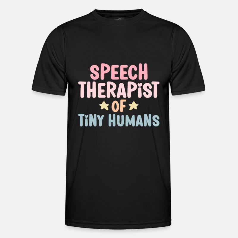 SLP Sprachpathologe Speechie - Männer Funktions-T-Shirt - Schwarz