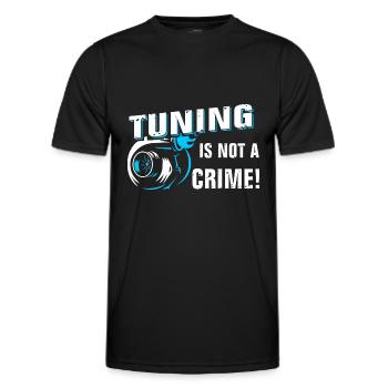 Auto Tuning ist kein Verbrechen - Männer Funktions-T-Shirt - Schwarz - Vorne - AI Model Male 178 dark (178cm)