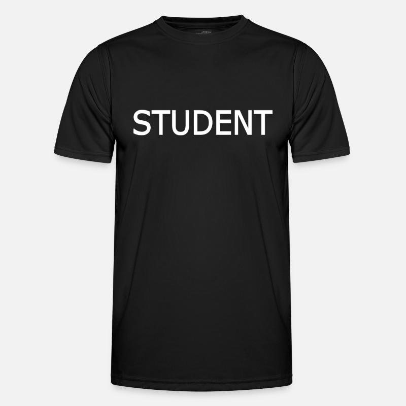 Student - Funktionsshirt til herrer - sort