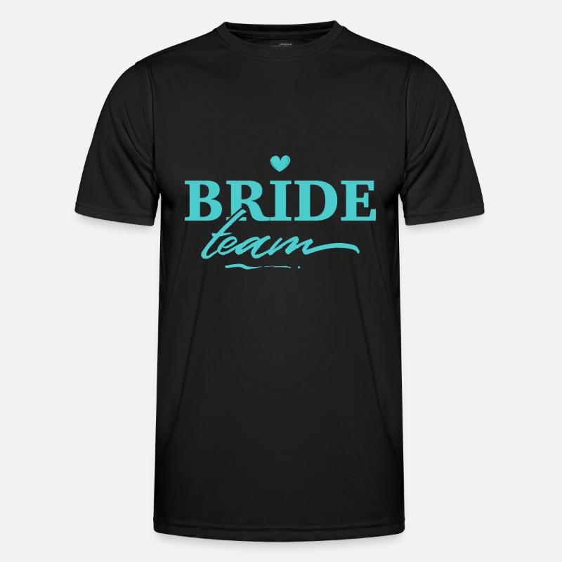 Team Bride - Men's Functional T-Shirt - black