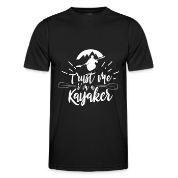 Je suis Un Kayak Kayak - T-shirt sport Homme - noir - Devant - AI Model Male 178 dark (178cm)