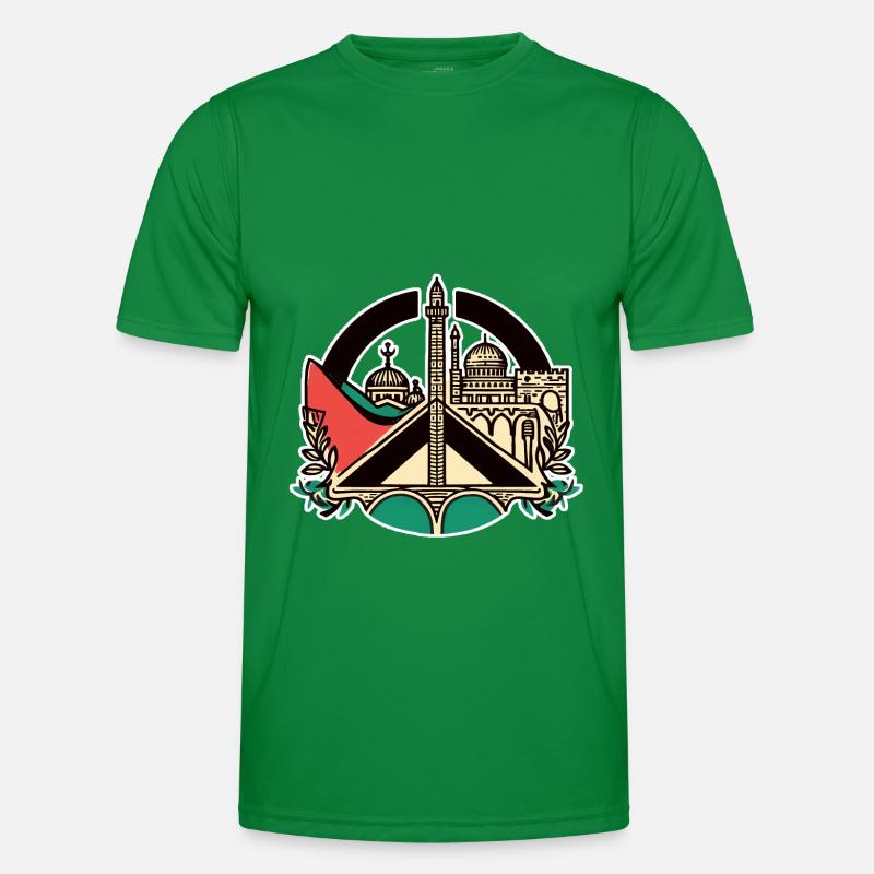 Palestine Flag Flag Freedom Demo Men's Functional T-Shirt