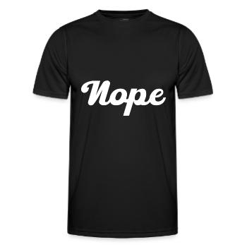Nope No - Men's Functional T-Shirt - black - Front - AI Model Male 178 dark (178cm)