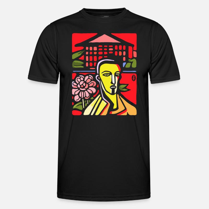 Mec d’art abstrait insatisfait T-shirt sport Homme