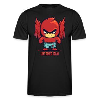 Un enfant fort est un ange indompté - T-shirt sport Homme - noir - Devant - AI Model Male 178 dark (178cm)