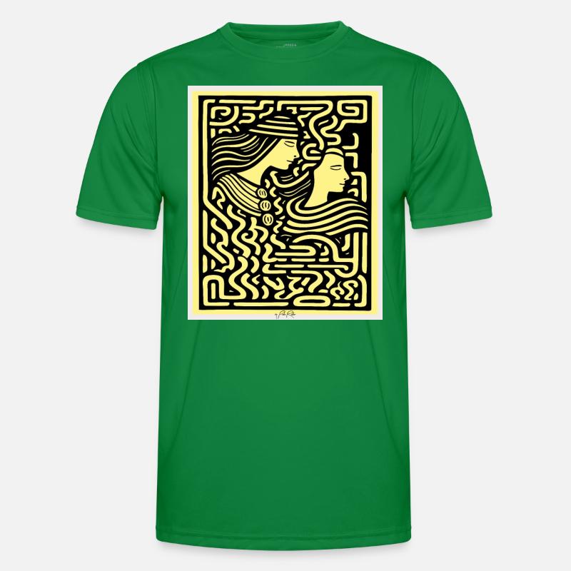 Two lovers in a labyrinth Men's Functional T-Shirt