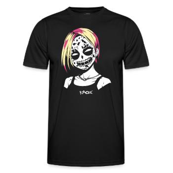 Crazy Alternative Anime Girl - T-shirt sport Homme - noir - Devant - AI Model Male 178 dark (178cm)