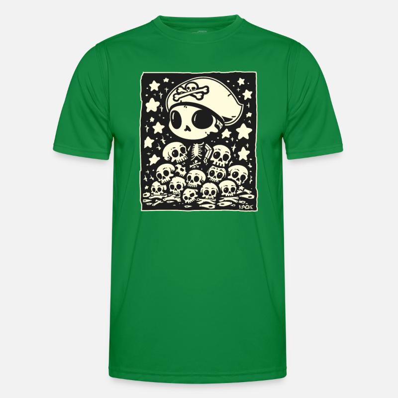 Chibi Pirate Skull Men's Functional T-Shirt