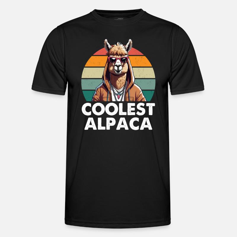 Coolest Alpaca - Men's Functional T-Shirt - black