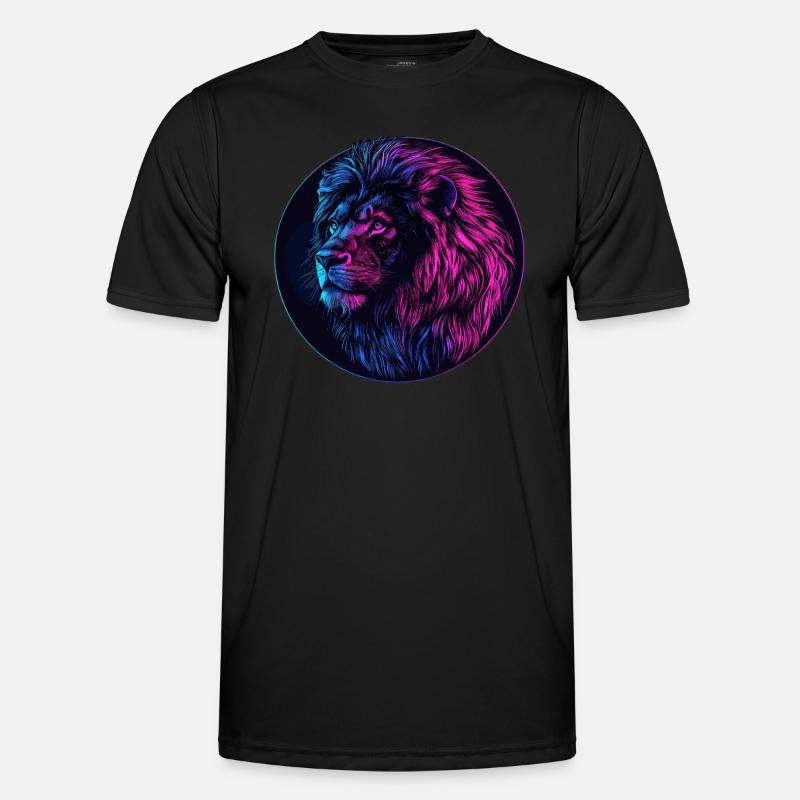 Neonlöwe Männer Funktions-T-Shirt