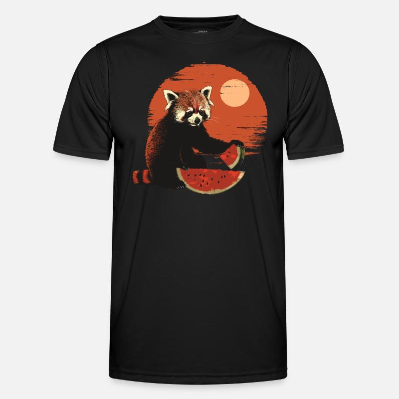 Panda roux Chat Ours Panda roux Pastèque T-shirt sport Homme
