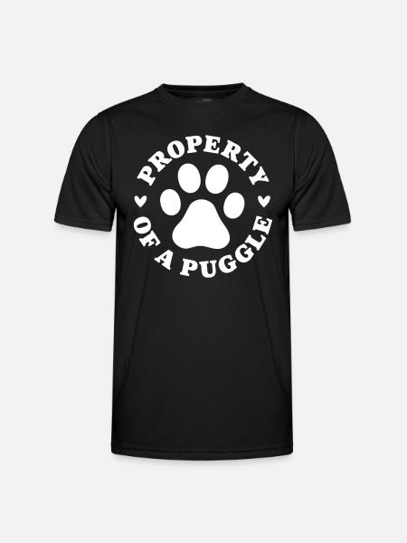 Propriété d’un Puggle - T-shirt sport Homme - noir