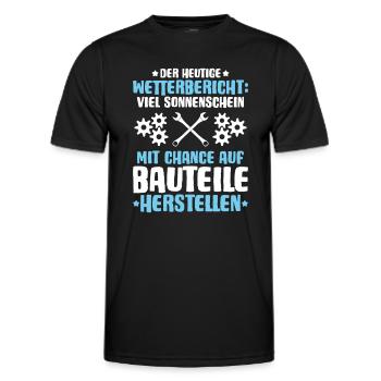 Verfahrensmechaniker Verfahrensmechanikerin - Männer Funktions-T-Shirt - Schwarz - Vorne - AI Model Male 178 dark (178cm)