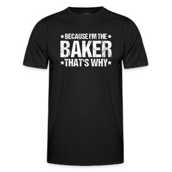 Boulanger Boulanger Boulanger Boulangerie Boulangerie Boulangerie - T-shirt sport Homme - noir - Devant - AI Model Male 178 dark (178cm)