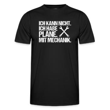 Mechaniker Mechanikerin Mechanik Mechanic - Männer Funktions-T-Shirt - Schwarz - Vorne - AI Model Male 178 dark (178cm)