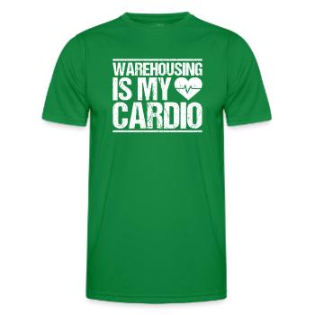 Fachkraft für Lagerlogistik Warehouse Worker Lager - Männer Funktions-T-Shirt - Kelly Green - Vorne - AI Model Male 178 dark (178cm)