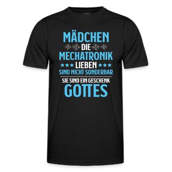 Mechatroniker Mechatronik Mechatronics Engineer - Männer Funktions-T-Shirt - Schwarz - Vorne - AI Model Male 178 dark (178cm)