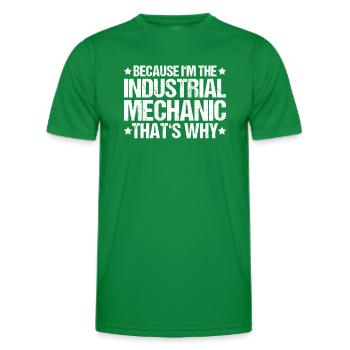 Industriemechaniker Mécanicien industriel - T-shirt sport Homme - vert - Devant - AI Model Male 178 dark (178cm)