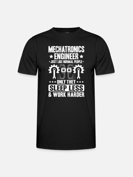 Mechatroniker Mechatronik Mechatronics Engineer - Männer Funktions-T-Shirt - Schwarz
