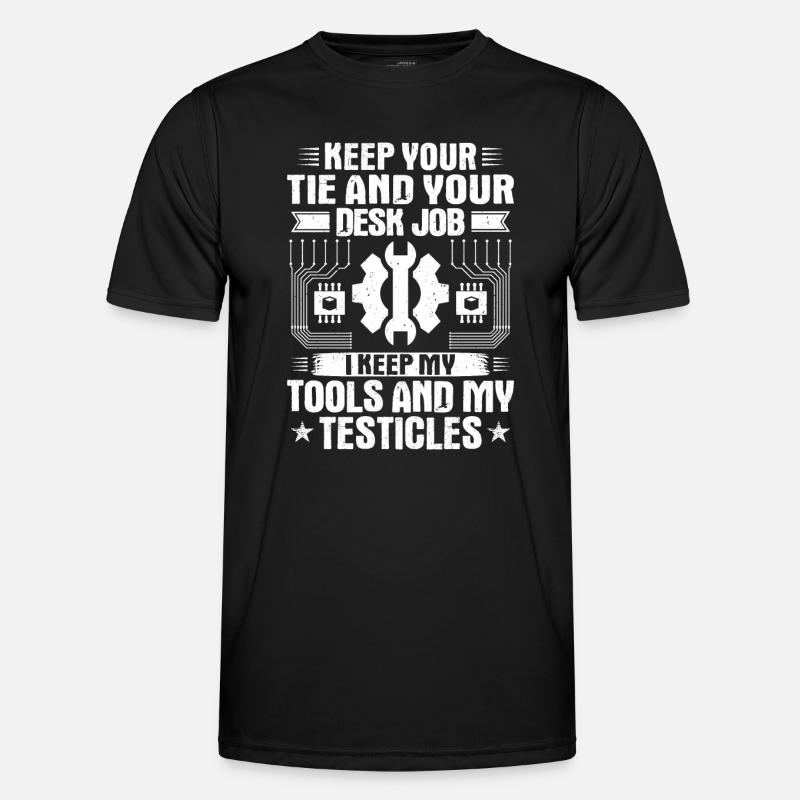 Mechatroniker Mechatronik Mechatronics Engineer - Männer Funktions-T-Shirt - Schwarz