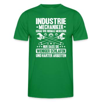 Industriemechaniker Mécanicien Industriel - T-shirt sport Homme - vert - Devant - AI Model Male 178 dark (178cm)