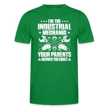 Industriemechaniker Mécanicien Industriel - T-shirt sport Homme - vert - Devant - AI Model Male 178 dark (178cm)