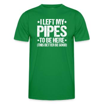 Constructeur de pipelines Construction de pipelines Pipelayer - T-shirt sport Homme - vert - Devant - AI Model Male 178 dark (178cm)