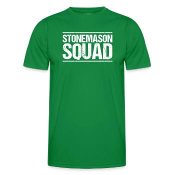 Steinmetz Steinbildhauer Tailleur de pierre Maçon - T-shirt sport Homme - vert - Devant - AI Model Male 178 dark (178cm)