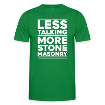 Steinmetz Steinbildhauer Tailleur de pierre Maçon - T-shirt sport Homme - vert - Devant - AI Model Male 178 dark (178cm)