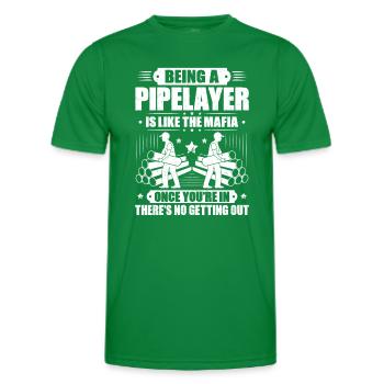 Constructeur de pipelines Construction de pipelines Pipelayer - T-shirt sport Homme - vert - Devant - AI Model Male 178 dark (178cm)