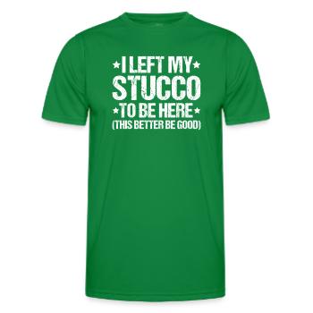 Stuckateur Plasterer Stukkateur Gipser Verputzer - Männer Funktions-T-Shirt - Kelly Green - Vorne - AI Model Male 178 dark (178cm)
