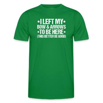 Bogenschütze Bogenschießen Bogen Archer Tir à l’arc - T-shirt sport Homme - vert - Devant - AI Model Male 178 dark (178cm)