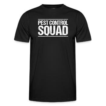 Exterminateur de lutte antiparasitaire Exterminateur - T-shirt sport Homme - noir - Devant - AI Model Male 178 dark (178cm)