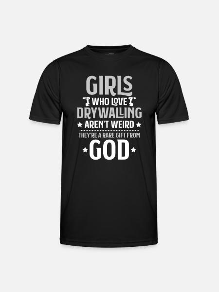 Drywall fitter Drywaller - Men's Functional T-Shirt - black
