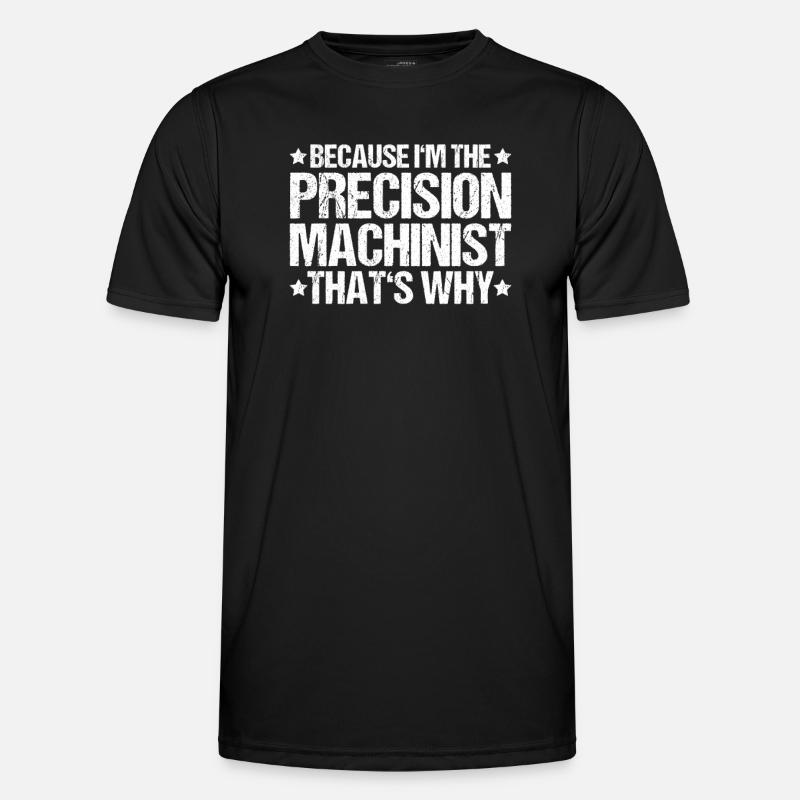 Precision mechanic Precision Machinist - Men's Functional T-Shirt - black