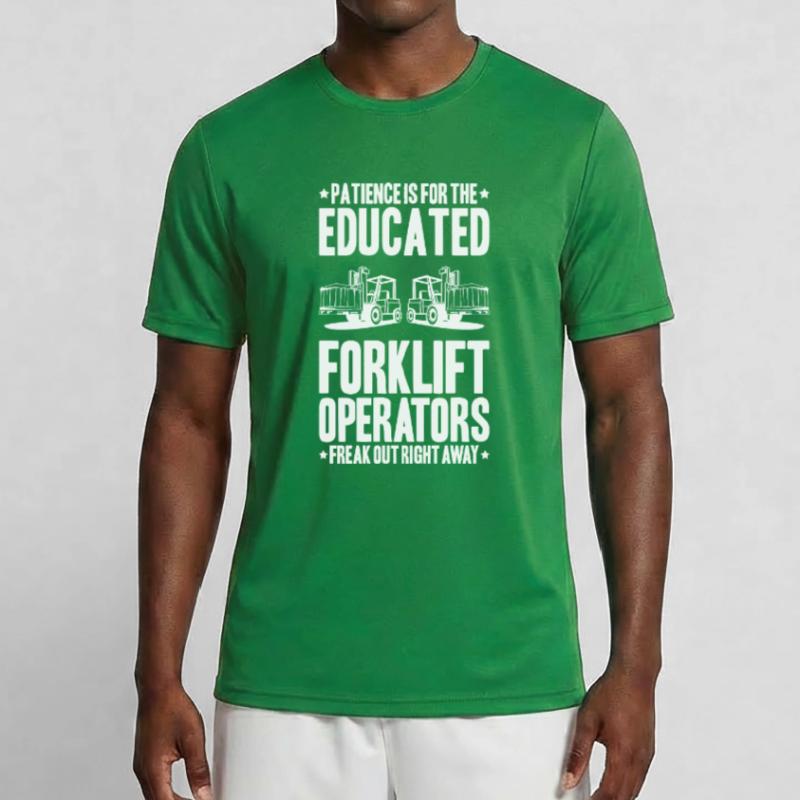 Staplerfahrer Gabelstaplerfahrer Forklift Operator Männer Funktions-T-Shirt