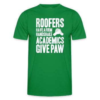 Dachdecker Dachdeckerei Dachdecken Roofer Roofing - Männer Funktions-T-Shirt - Kelly Green - Vorne - AI Model Male 178 dark (178cm)
