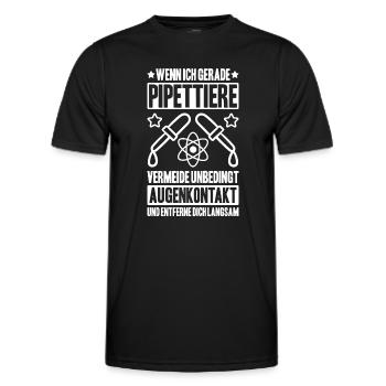 Biochemiker Biochemie Biochemistry Biochemist - Männer Funktions-T-Shirt - Schwarz - Vorne - AI Model Male 178 dark (178cm)