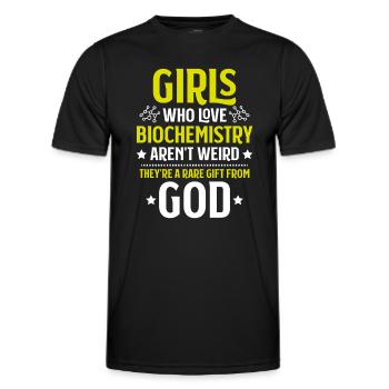 Biochemiker Biochimie Biochimie Biochimiste - T-shirt sport Homme - noir - Devant - AI Model Male 178 dark (178cm)