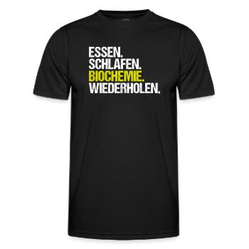 Biochemiker Biochimie Biochimie Biochimiste - T-shirt sport Homme - noir - Devant - AI Model Male 178 dark (178cm)
