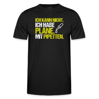 Biochemiker Biochimie Biochimie Biochimiste - T-shirt sport Homme - noir - Devant - AI Model Male 178 dark (178cm)