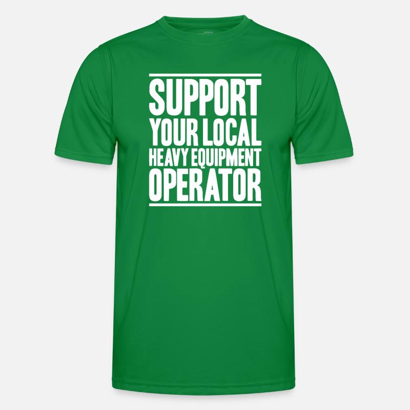 Baggerfahrer Baggerführer Heavy Equipment Operator Männer Funktions-T-Shirt