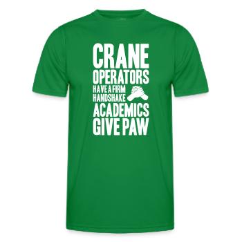 Kranführer Kranfahrer Kran Crane Operator - Männer Funktions-T-Shirt - Kelly Green - Vorne - AI Model Male 178 dark (178cm)