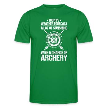 Bogenschütze Bogenschießen Bogen Archer Tir à l’arc - T-shirt sport Homme - vert - Devant - AI Model Male 178 dark (178cm)