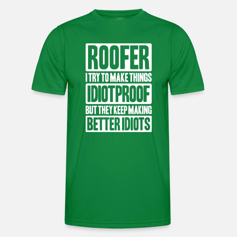 Dachdecker Dachdeckerei Dachdecken Roofer Roofing Männer Funktions-T-Shirt