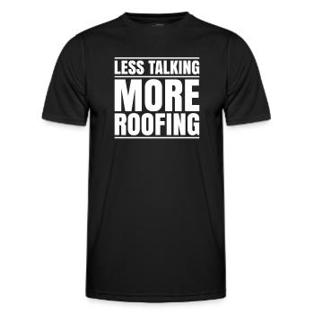 Roofer Roofing Roofing Roofing Roofers Roofing - Men's Functional T-Shirt - black - Front - AI Model Male 178 dark (178cm)
