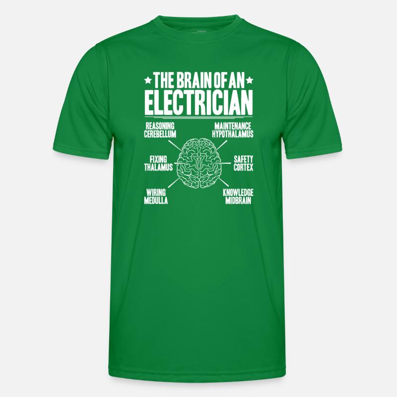 Electronics Electrician Electrician Lineman Men's Functional T-Shirt